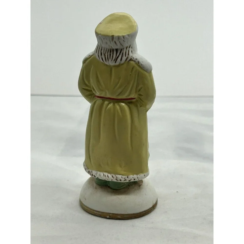 Christmas 1903‎ Russia Vintage Old World Ceramic Santa Claus Figurine 4.25